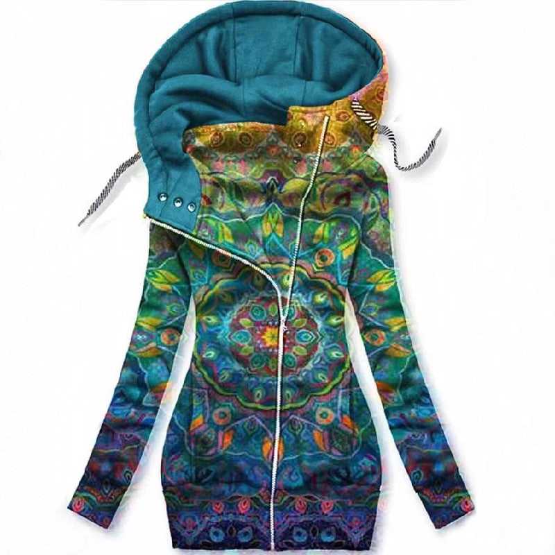 Kvinnors Butterfly Art Cardigan Sweatshirt Bellasverige