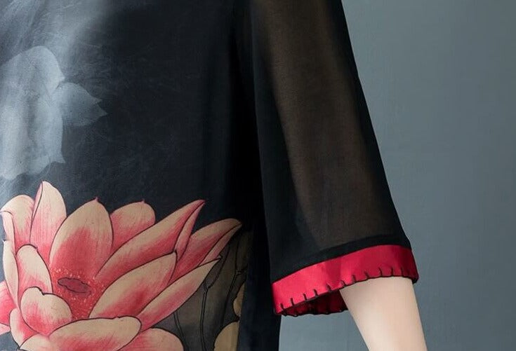 Klänning i äkta mjukt silke-Clothes for women-Hemnix-Hemnix