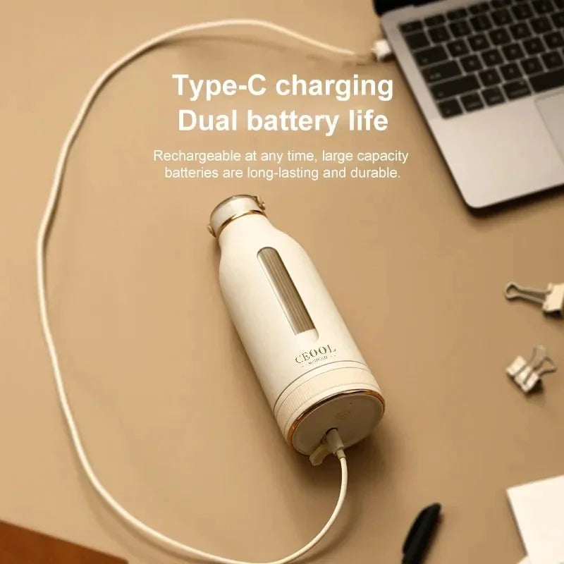 Carvallo Smoothie-Mixer JuicyGo Z05 | 400 ml | 18.000 o/min | 5-blades system | USB-laddning | BPA-fri Carvallo