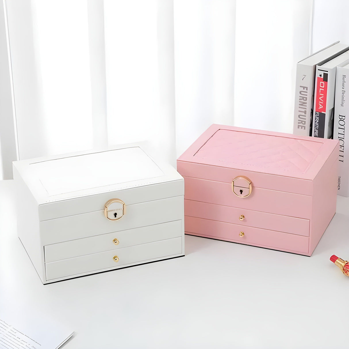 DiamondKeep Box - Elegant tre-lagers smyckeslåda Carvallo