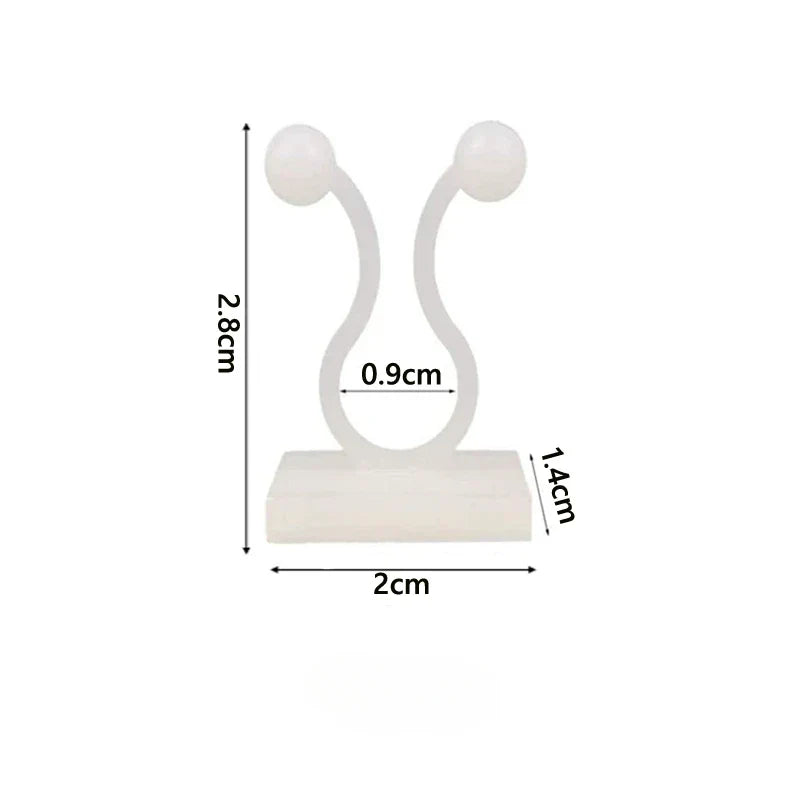 Carvallo Självhäftande växtklipp 10/50 stycken | Stöd för klätterväxter | Osynlig fäste för väggar & fönster Carvallo