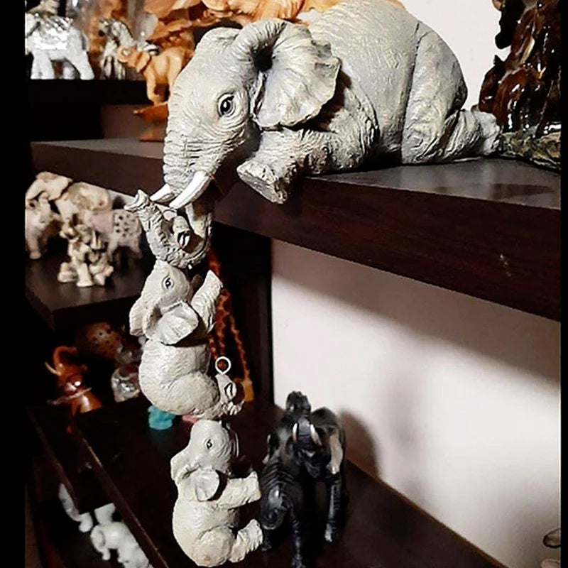 OllyLift – Elephants familj staty med symbolisk design och skulpturell charm Carvallo