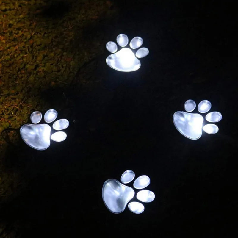 Solarlampa med tassavtryck design – LED trädgår belysning i multicolor för utomhusbruk Carvallo