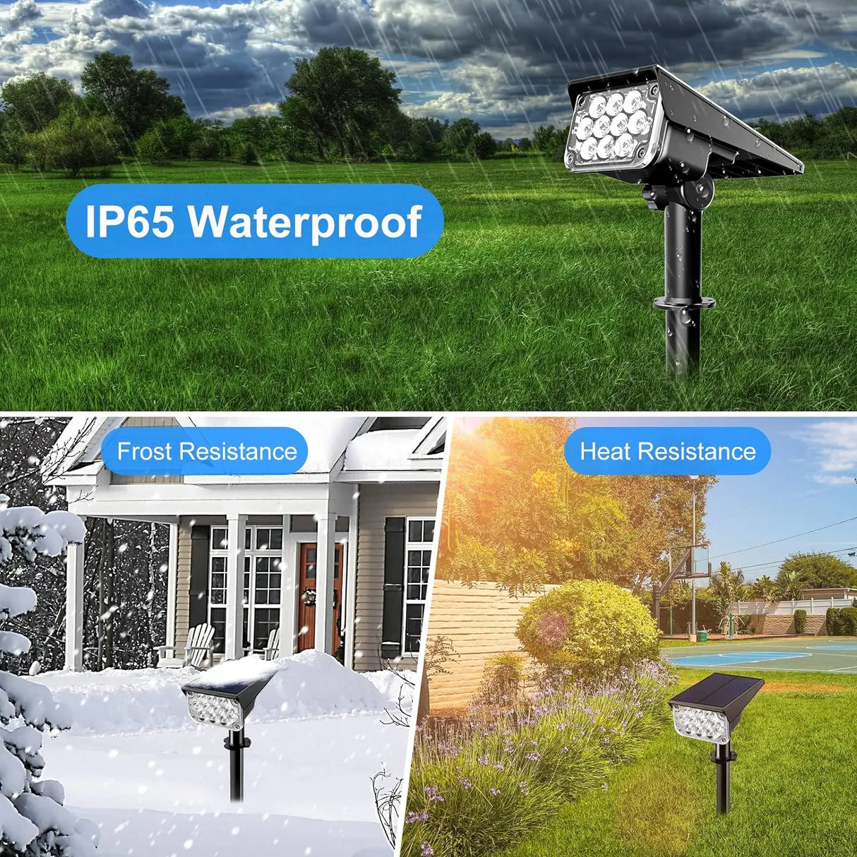 Carvallo Trädgårdsspot LumiRay Set 4-pack | IP65 Vattentät | Automatisk skymningssensor | LED Landskapsbelysning Carvallo