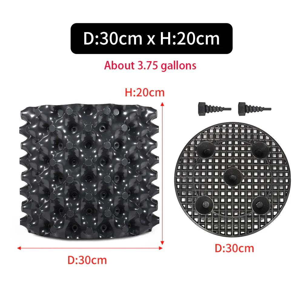 Carvallo Pro | Rotkontroll- & Uppdragskruka | För Bonsai, Träd & Buskar | Snabb rotväxt | PVC-skål Carvallo