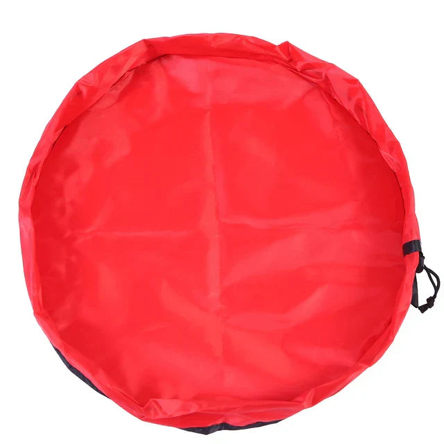 Carvallo leksaksförvaringsmatta för barn | 2-i-1 lekteppe & förvaringsväska | Robust Oxford-material | Ø 150 cm Carvallo