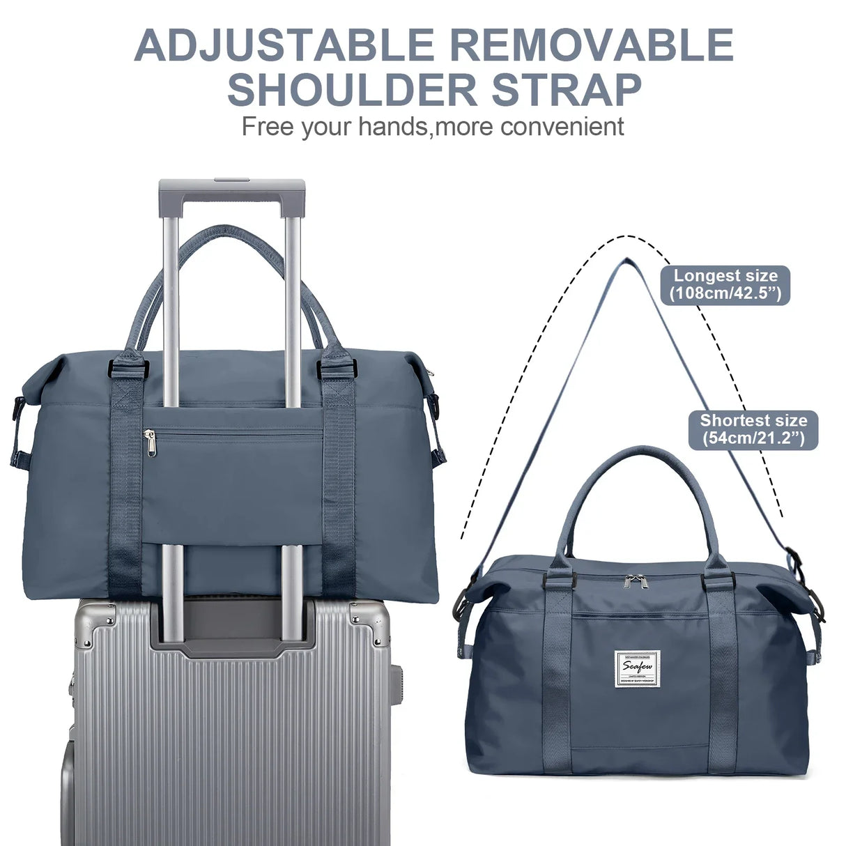 Carvallo Resväska Handbagage 40x20x25 | Stor kapacitet | Weekender för korta resor | Flygkunglig kabinväska Carvallo