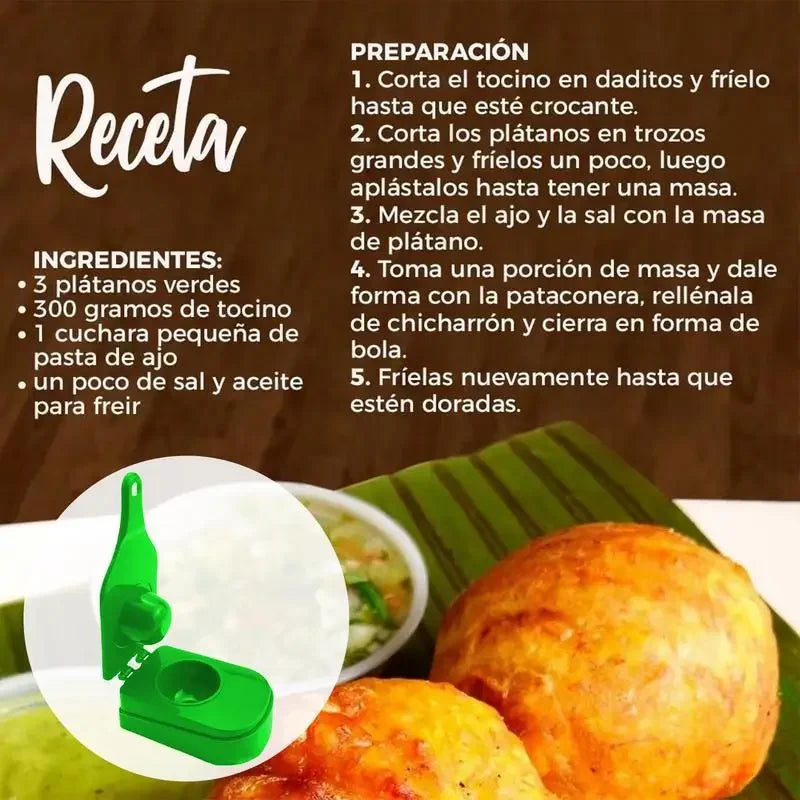 Carvallo-Presse Formito | Multifunktionell Köttbulle- & Tostonera-Maker | Av robust PP | Maskindiskbar Carvallo