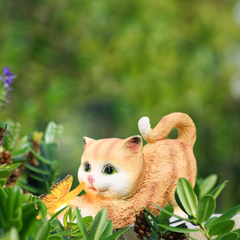 Carvallo - Solcellsdrivna havbelys med katt- och fjärilsfigurer Carvallo