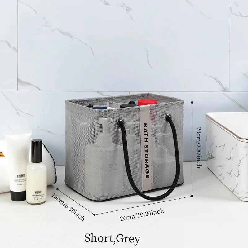 Carvallo Visibella Max | Transparent & Rymlig | För Bad, Resa & Vardag | Med Metallram & Bärhandtag Carvallo