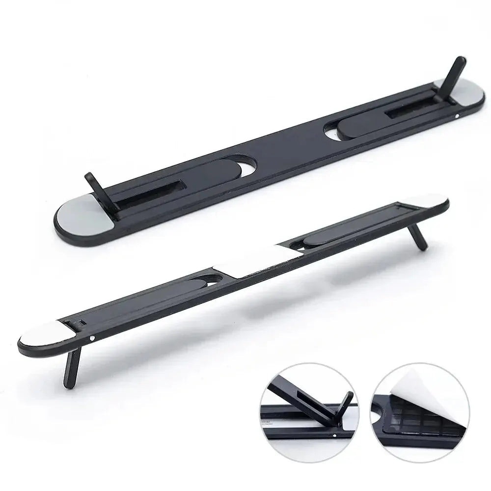 Carvallo Laptop-ställ | Självhäftande & Fällbar | Ultrakompakt för resor | 21,5 cm | Svart Carvallo