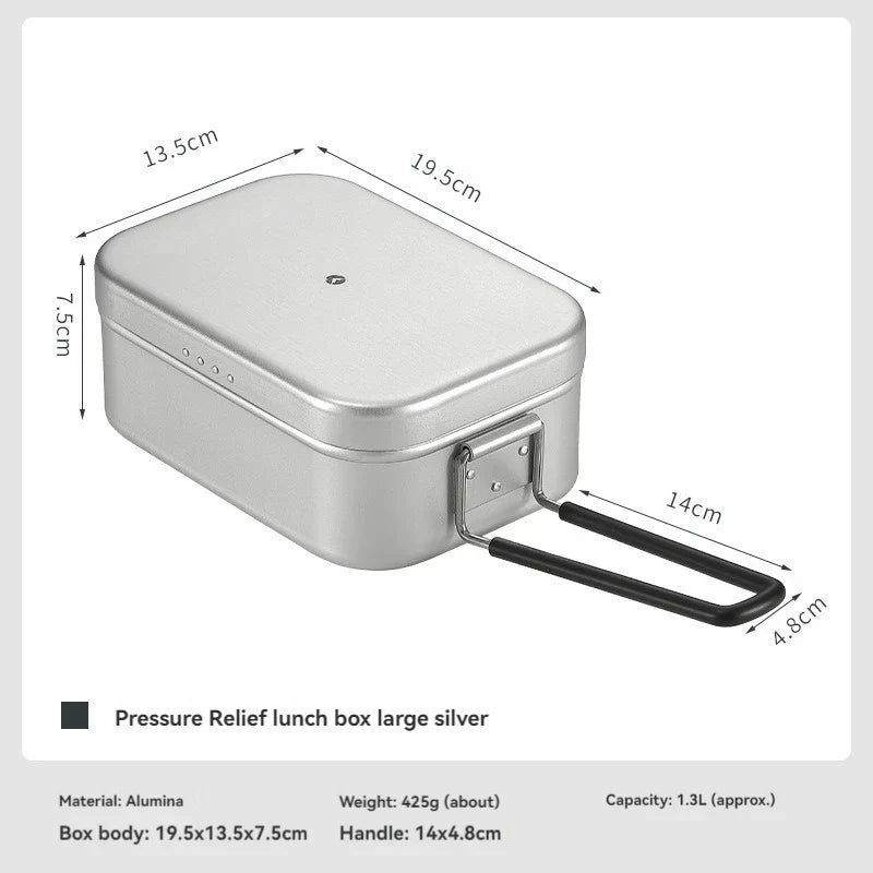 Carvallo Lunchbox med tryckutjämning | Ultralätt & Robust | I aluminium | 0,65L / 1,3L Carvallo
