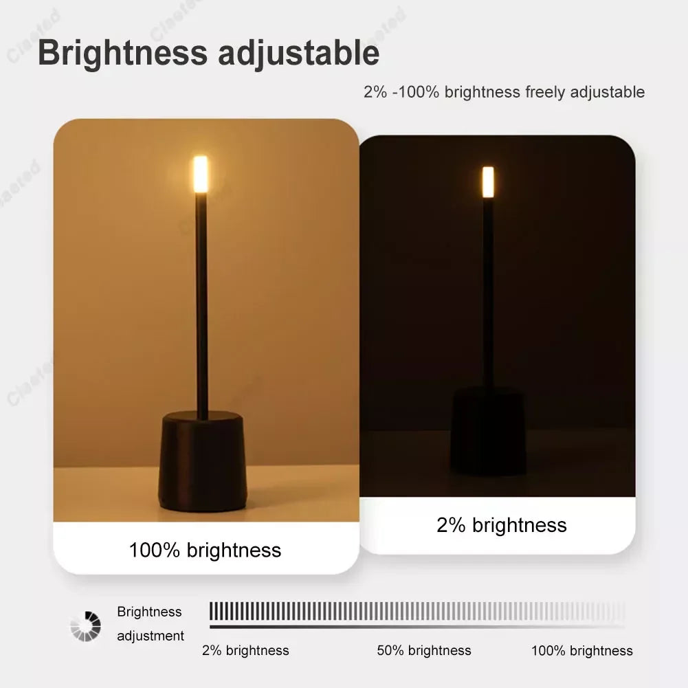 Carvallo – Lyxig LED Bordslampa med Steglös Dämpning och Elegant Kristallskärm Carvallo