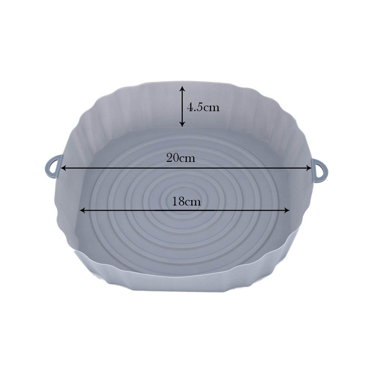 Återanvändbart silikonfoder för fritös-Kitchen-Hemnix-Grå-Hemnix