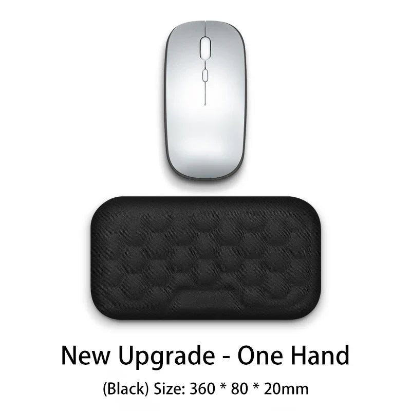 Carvallo Handledsstöd | Ergonomiskt musunderlag med minnesskuma & massageyta | För PC, laptop & gaming Carvallo