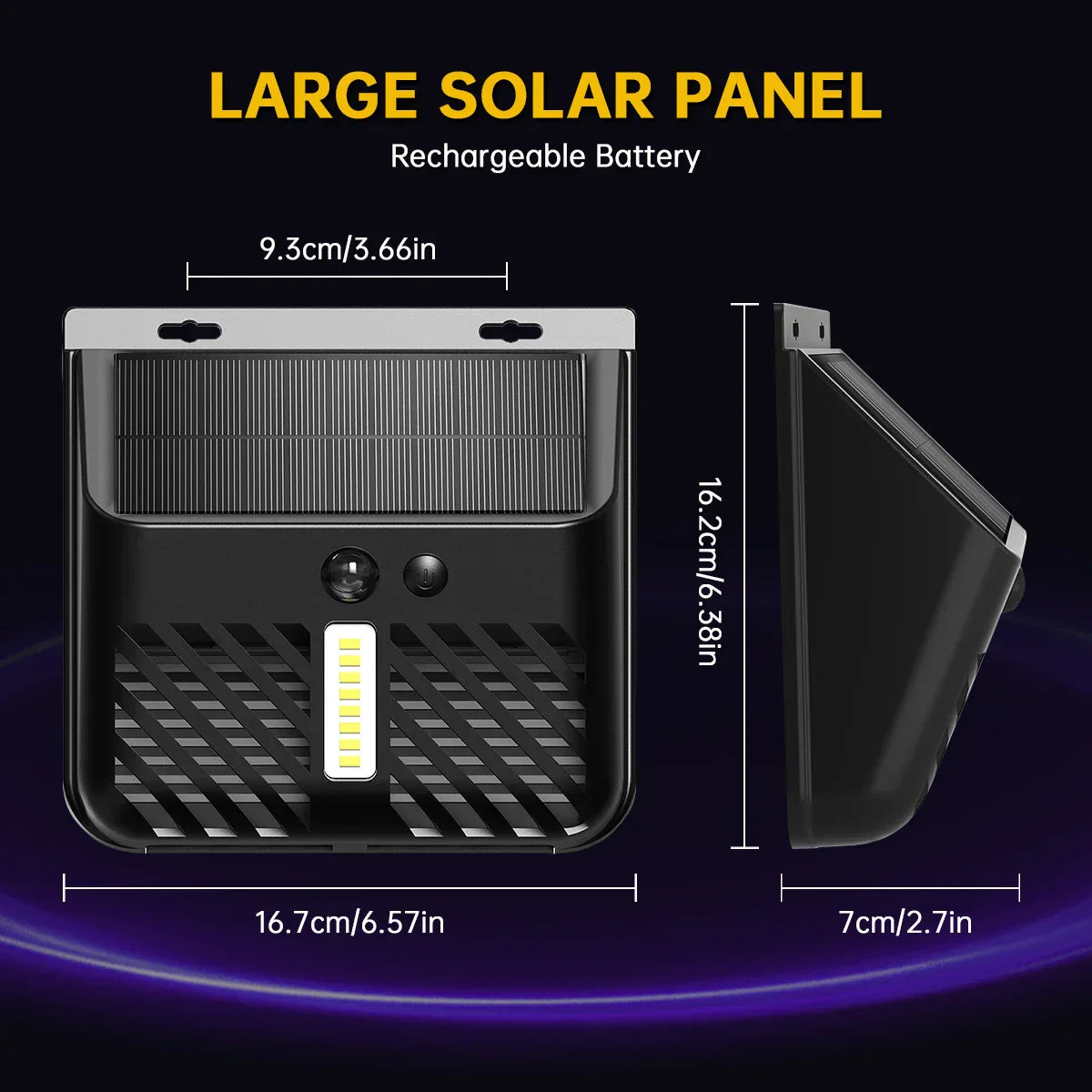 Carvallo | Solar-Insektutrotare med LED-ljus | UV-myggholk för trädgård och terrass | 2 driftslägen | Vattentät Carvallo