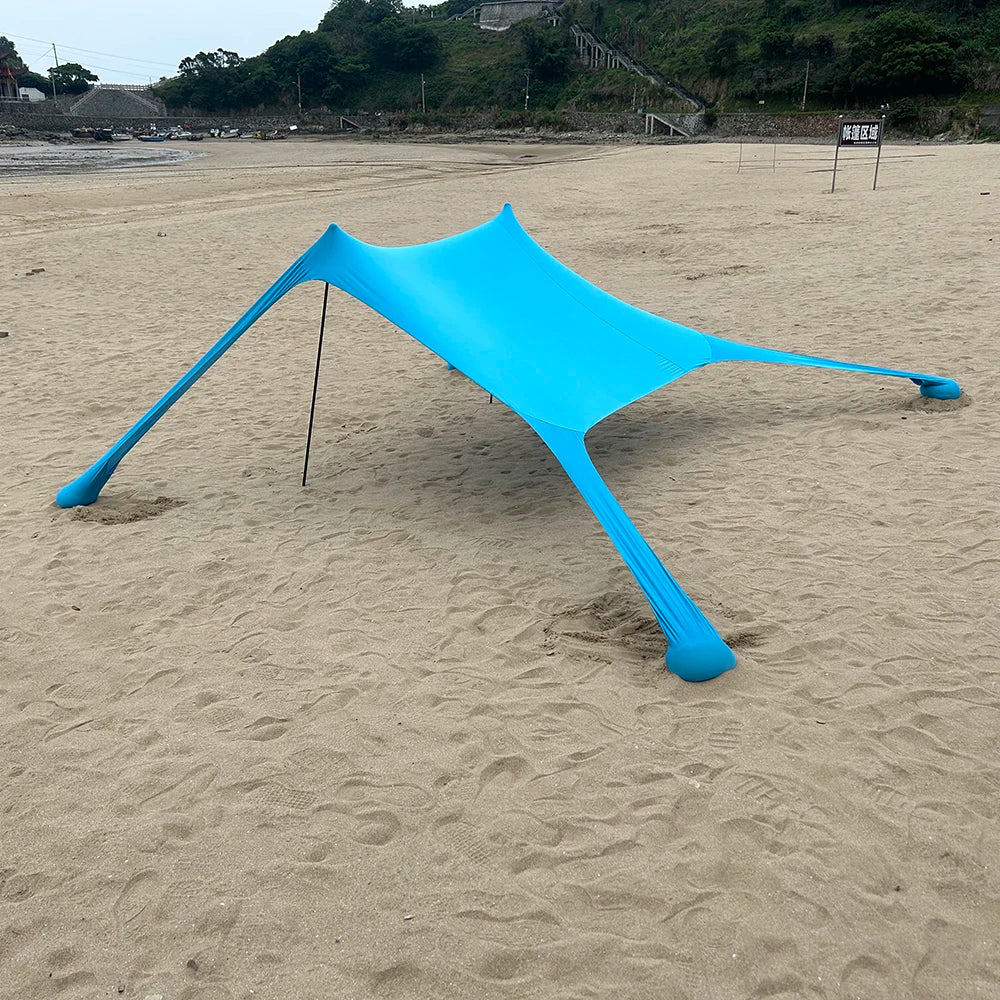 Carvallo Strandmuschel med UV-skydd UPF50+ | Vindtight & Vattentät | För 3–4 personer | 200×200×170 cm Carvallo