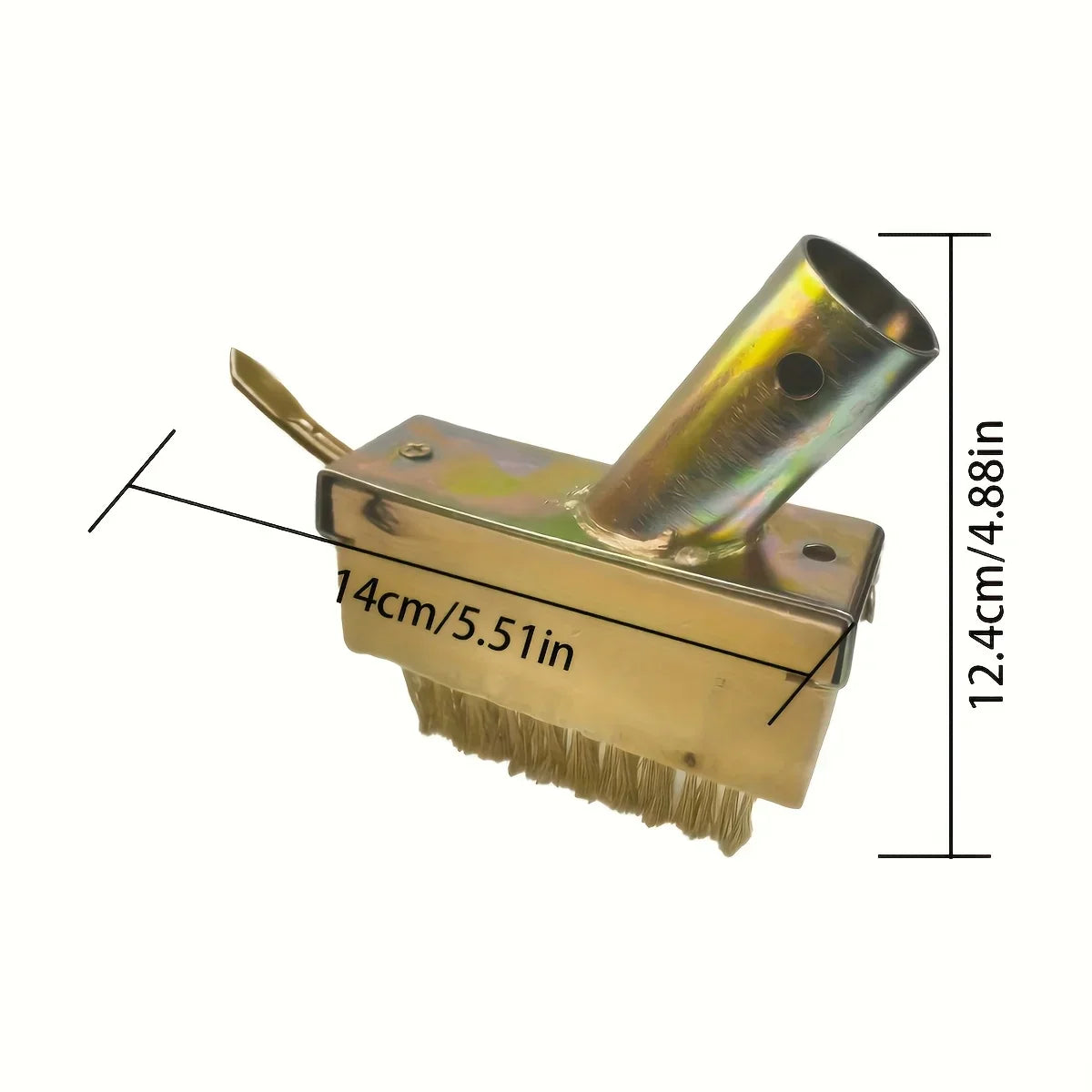 Carvallo Ogräsborste manuell | Justerbar med 120 cm handtag | För fogar, terrasser & gångvägar | Trådborste Carvallo