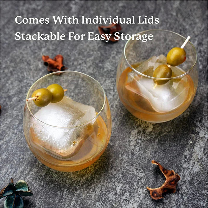 Carvallo Stor isbitsform i silikon | BPA-fri & flexibel | För XXL-isbitar, cocktails & kök | Lätt att rengöra Carvallo