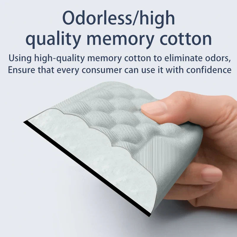 Carvallo Handledsstöd | Ergonomiskt musunderlag med minnesskuma & massageyta | För PC, laptop & gaming Carvallo