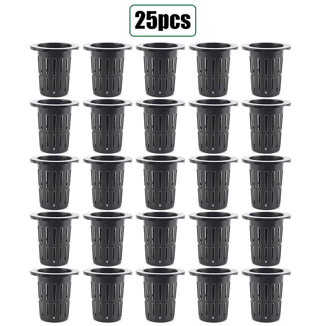 Carvallo Planter pot set Plantiva NetCup 25er set | Grid basket for hydroponics & aeroponics | Reusable & stable Carvallo