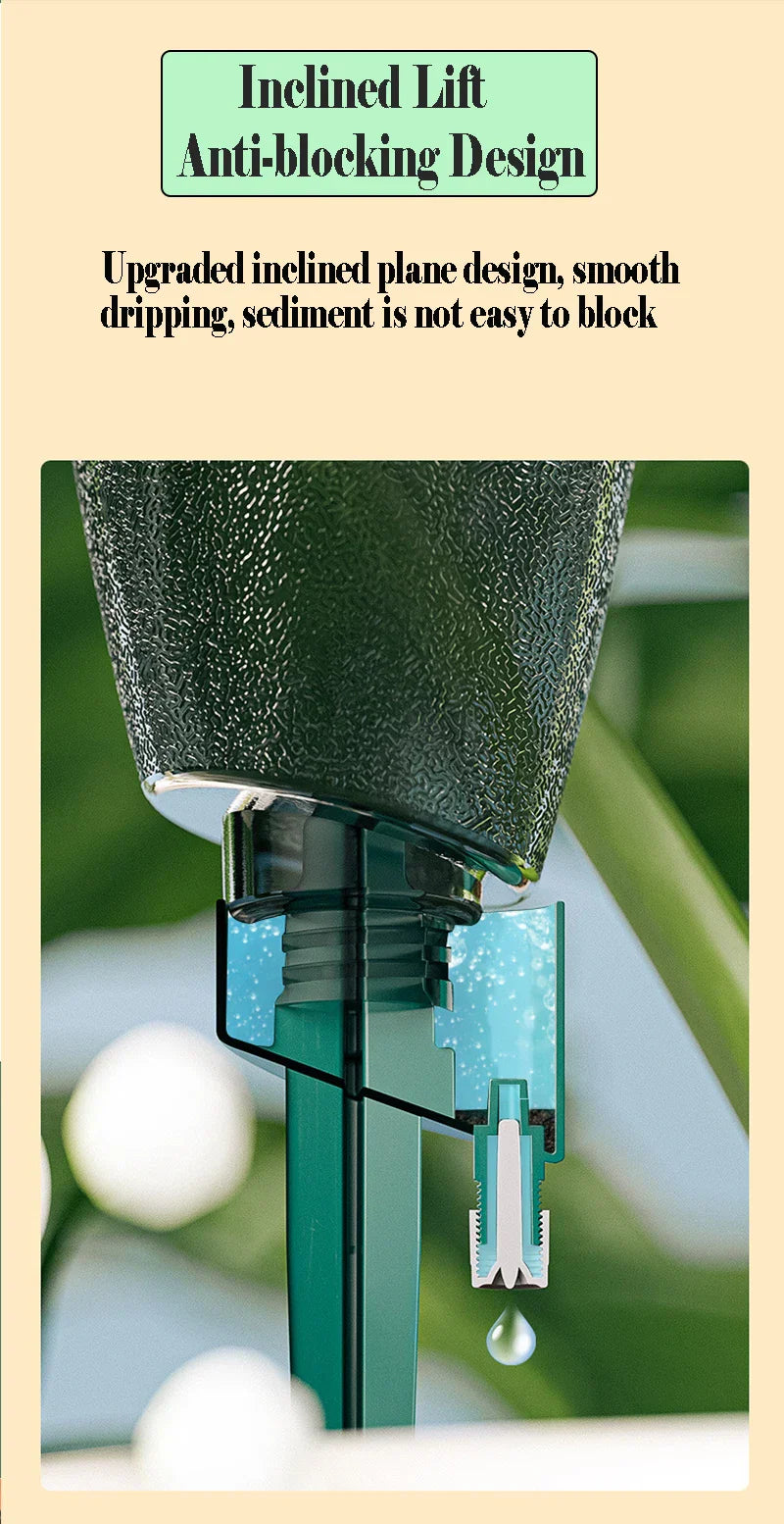 Carvallo Bewässerungsaufsatz | För PET-flaskor | Droppbevattning med hastighetsreglering | 2-pack Carvallo