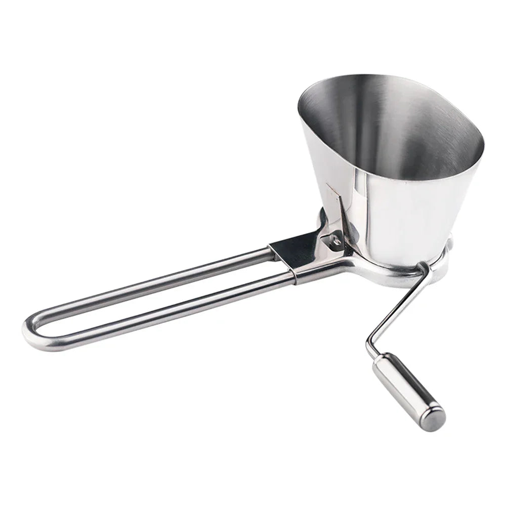 Carvallo HerbaCut Inox | Manuell rostfri kvarn för persilja, koriander & örter | 1 styck | Kompakt & Rostfri Carvallo