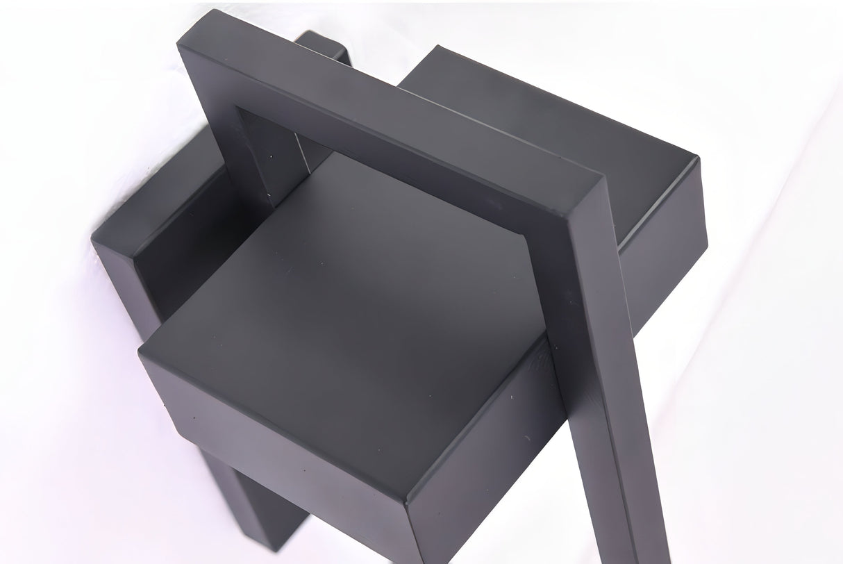 Marshall - Modern svart utomhusvägglampa med rostfritt stål Carvallo