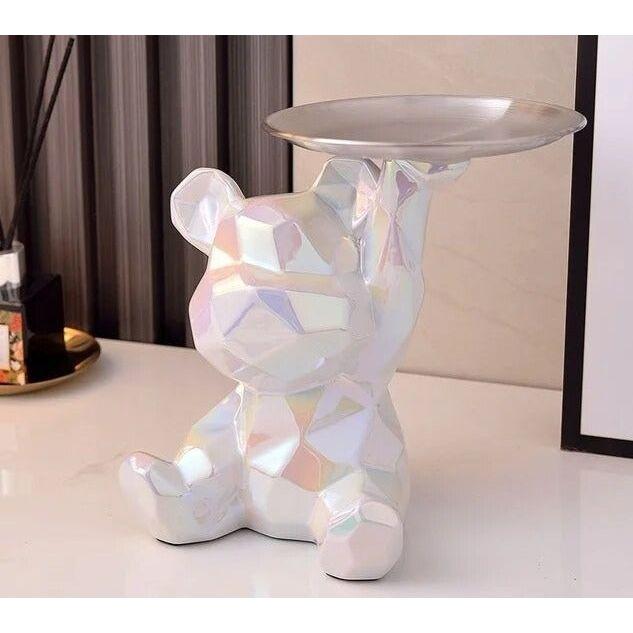 Geometric Bear - Intelligent Spara Keramik Galvanik Björn Staty Carvallo