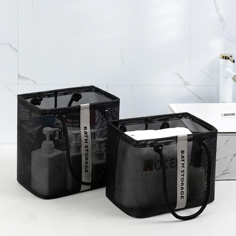 Carvallo Visibella Max | Transparent & Rymlig | För Bad, Resa & Vardag | Med Metallram & Bärhandtag Carvallo