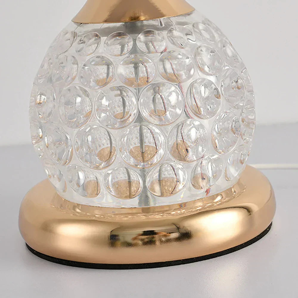 CrystalShine - Elegant Kristall Svamplampa med LED Belysning Carvallo