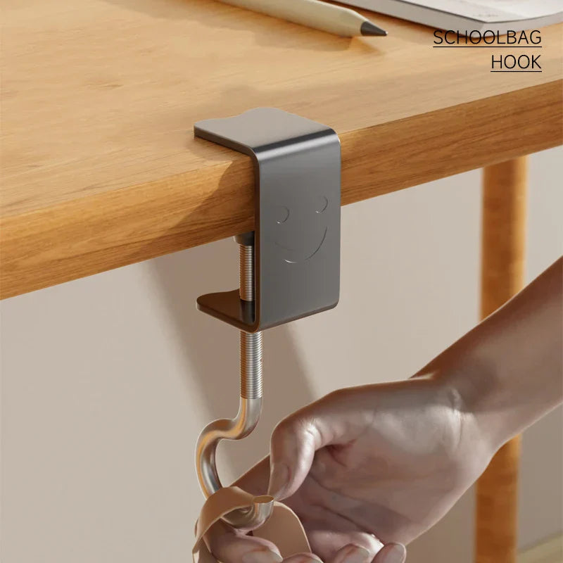 Carvallo Justerbar Skrivbordskrok | Utan borrning | Bärbar & Multifunktionell | För väskor, hörlurar & tillbehör Carvallo