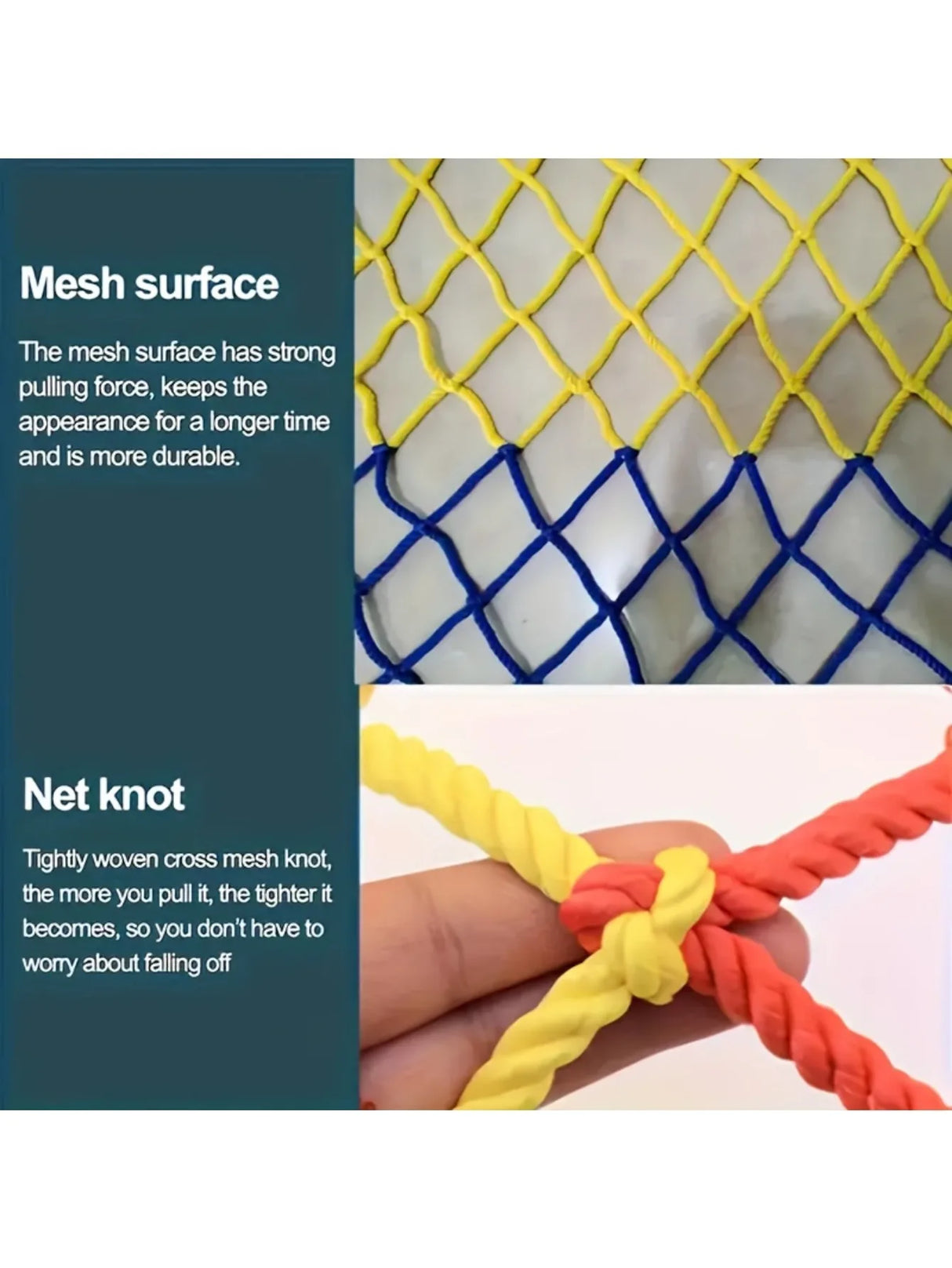 Carvallo Ranknetz Färggart Klatternät för Växter | Robust Trädgårdsnät för Ärtor & Bönor | Dekor- & Klätterhjälp | Väderbeständig Carvallo