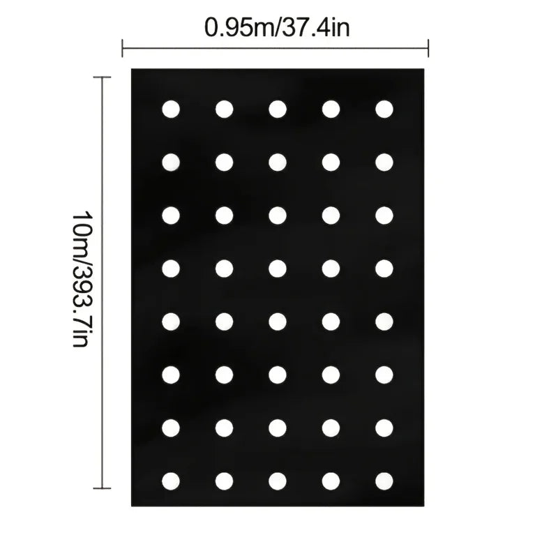 Carvallo Ogräsduk | Svart mulchfolie | Växtskydd & avkastningsökning | Ideal för växthus Carvallo