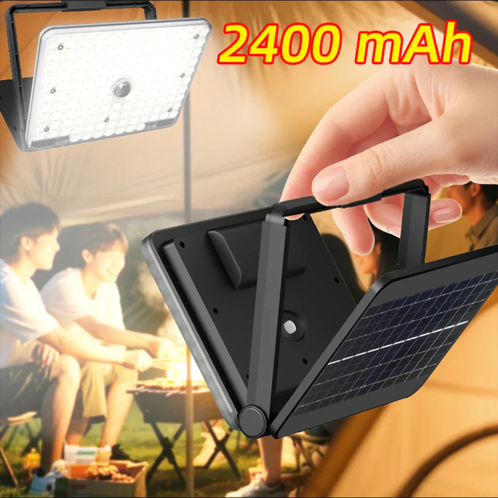 Carvallo OutdoorLight Solar LED Nattljus | Bärbar & Återuppladdningsbar | Extra Ljust | Idealisk för Camping, BBQ & Nödsituationer Carvallo