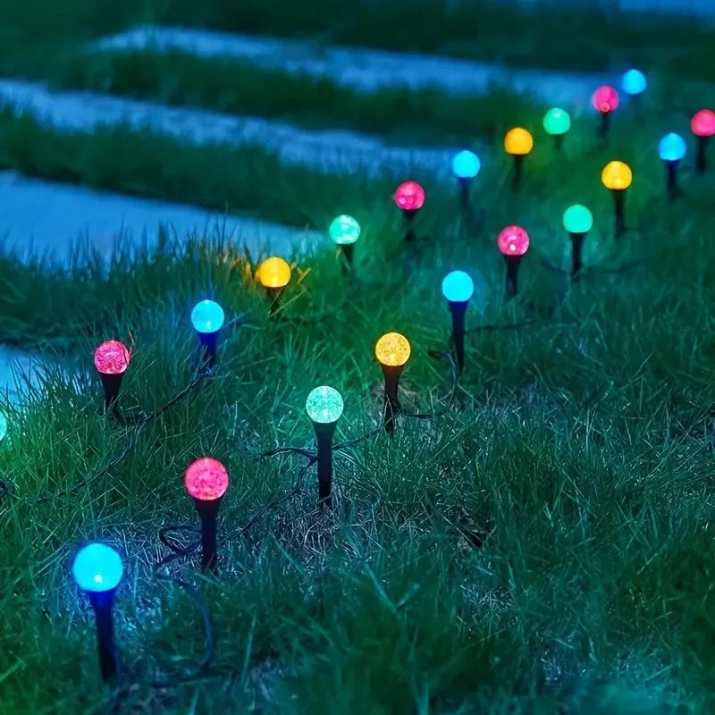 Carvallo DecoGlow Solrosenljus | 15/30 LEDs | Varmvit, Kallvit & Färgglad | 8 Ljuslägen | Väderbeständig & DIY-vänlig Carvallo