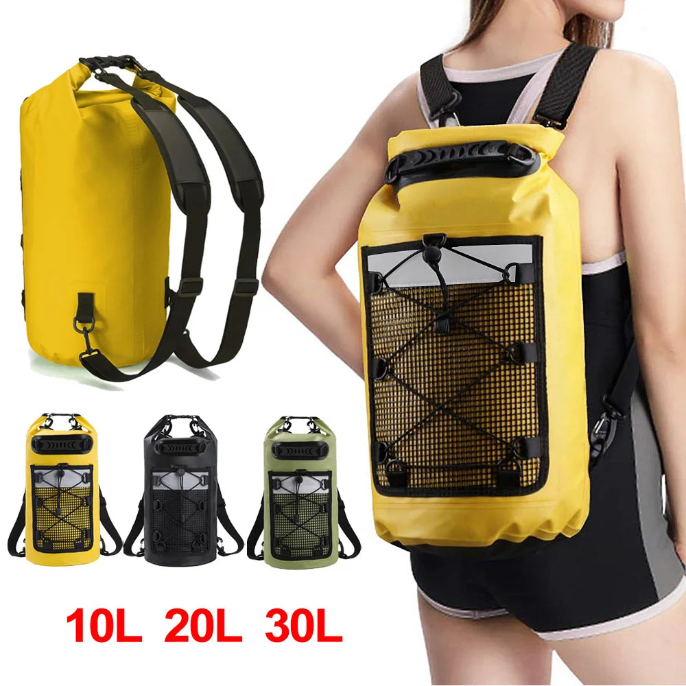 Carvallo Dry Bag AQUARIX Motion | 10/20/30 L | Rolltop & axelrem | För kajak, strand & trekking Carvallo