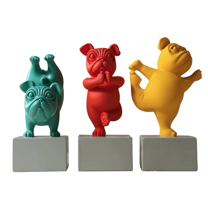 Yoga Bulldog figur Bellasverige
