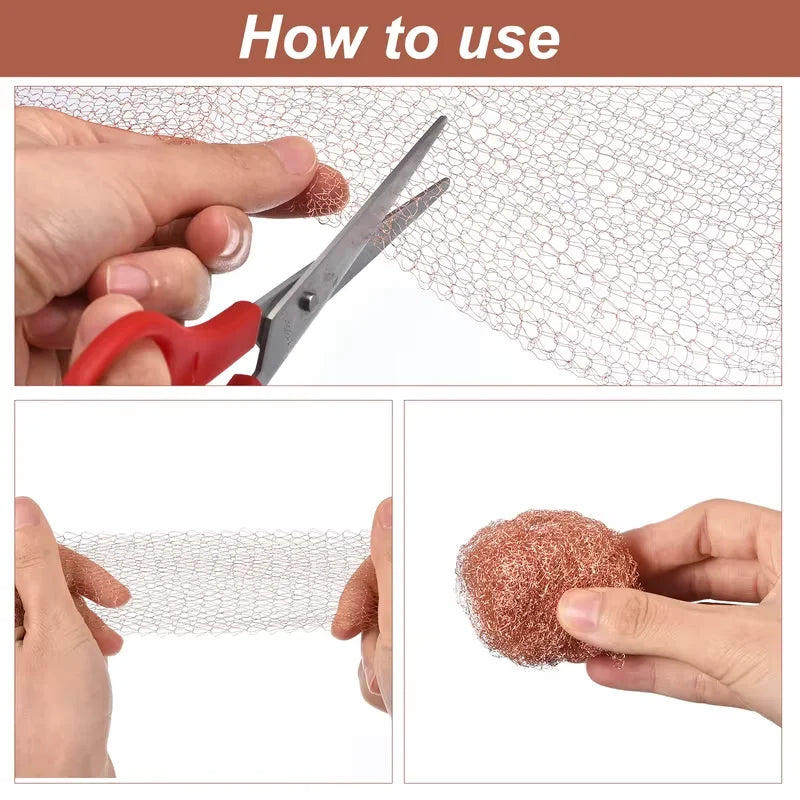 Carvallo Koppar-snäckstängsel Gitterband | Skydd mot snäckor i rabatten & trädgården | Olika längder | Rostfri & väderbeständig Carvallo