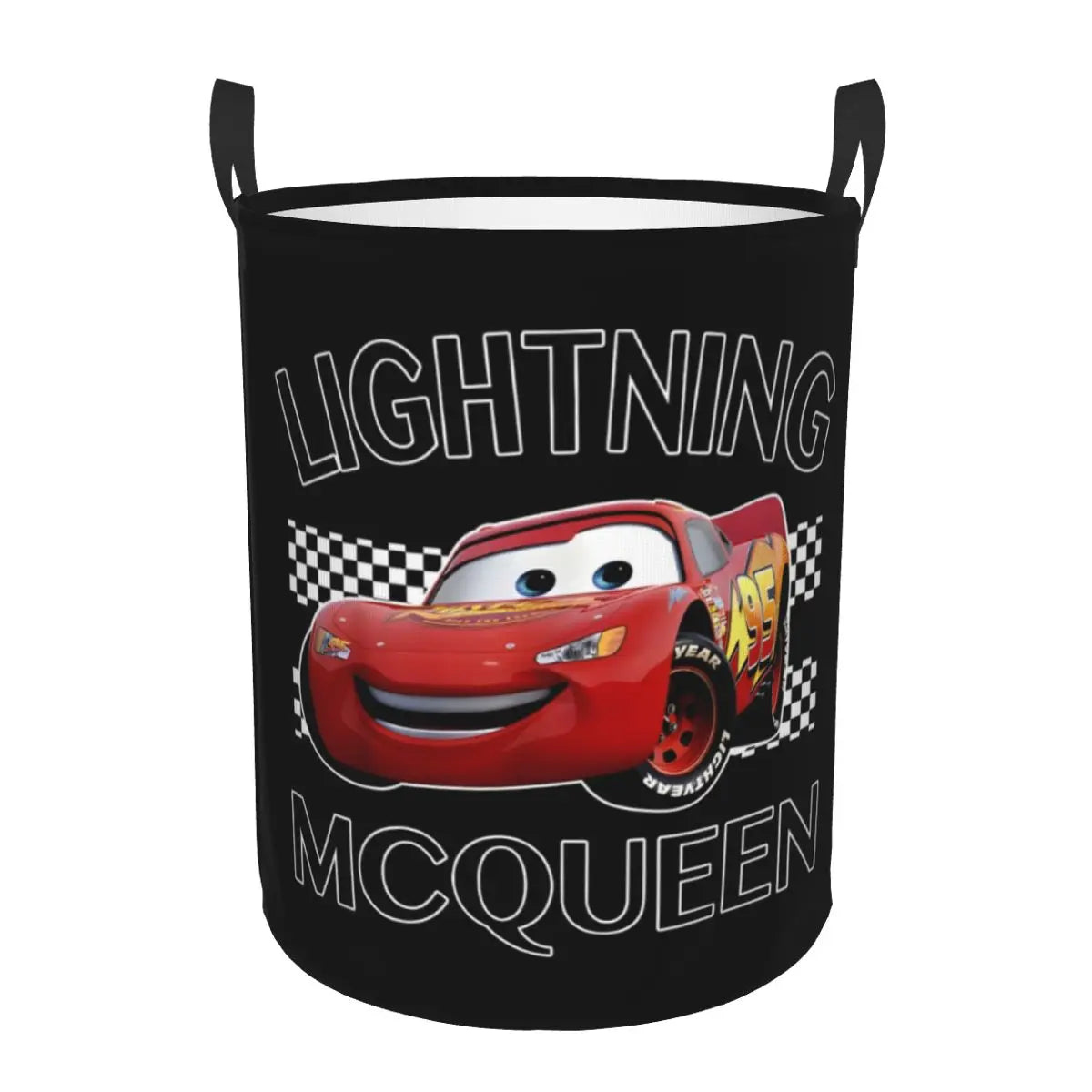 Bilar Lightning McQueen Tvättkorg – Rymlig och Fällbar Korg för Kläder Carvallo