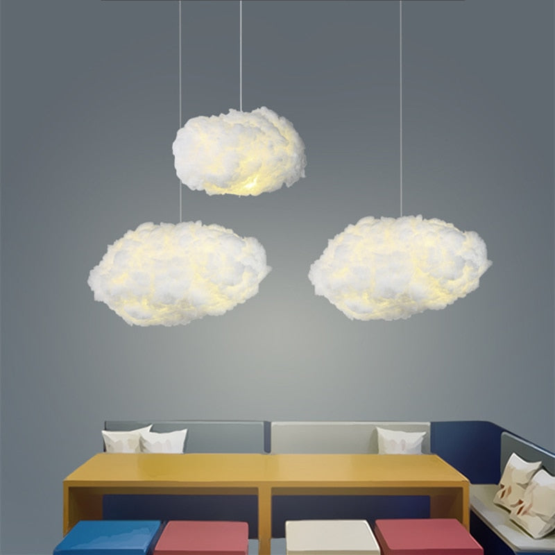 Cloud Ceiling Light | Soft Fabric Design | E27 Ambient Glow | Floating Look Carvallo