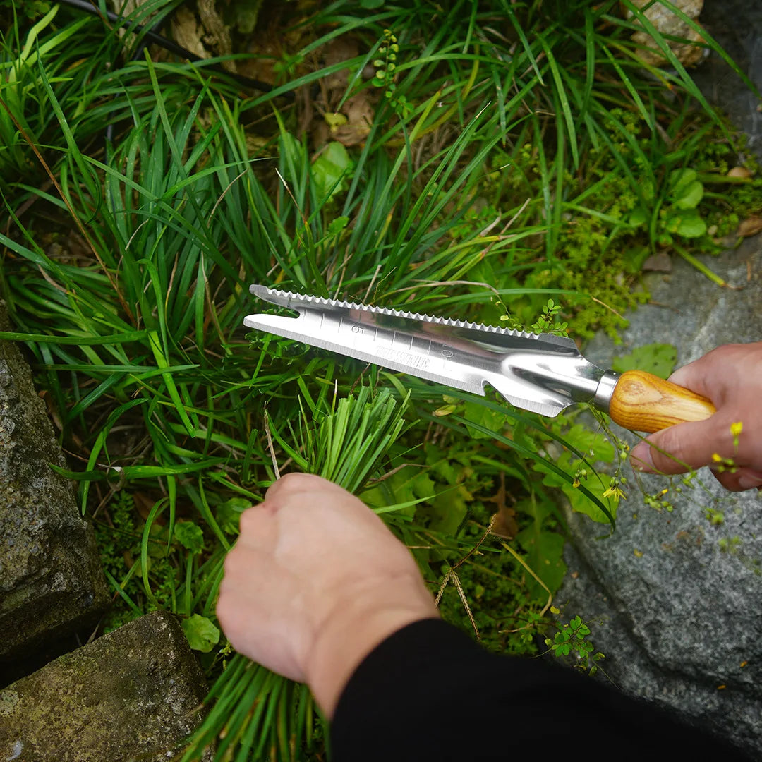Carvallo Handspade | Rostfritt stål & bokträ | Ogräsrensning, plantering & omplantering Carvallo