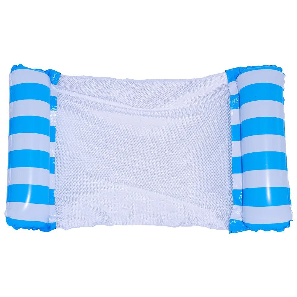 Carvallo Vattenshängmatta uppblåsbar | 130×70 cm | Fällbar Pool-loungestol med ryggstöd | Svimmbädd för pool, strand & semester Carvallo