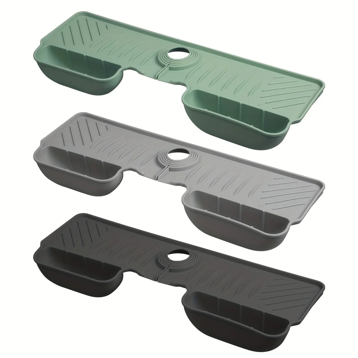 Carvallo Spülmatte | Rutschfast & mögelfri | Värmebeständig silikonavlastningsmatta för diskho & kran | Fällbar & diskmaskinssäker Carvallo