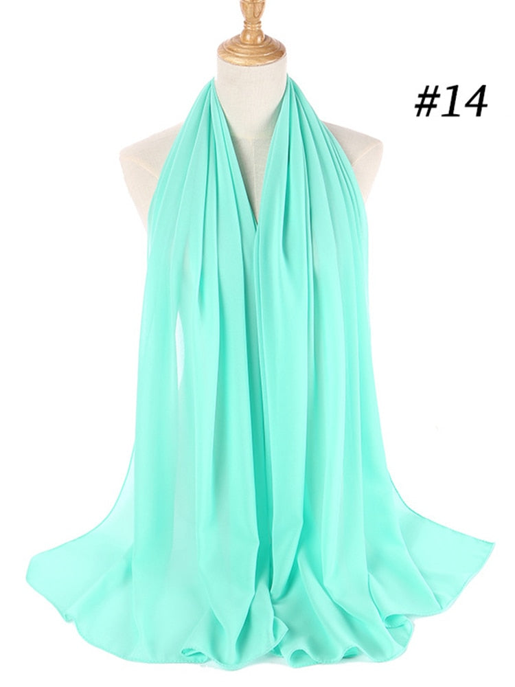 Chiffon Hijab pannband-Clothes for women-Bellasverige-Mintgrön-Hemnix
