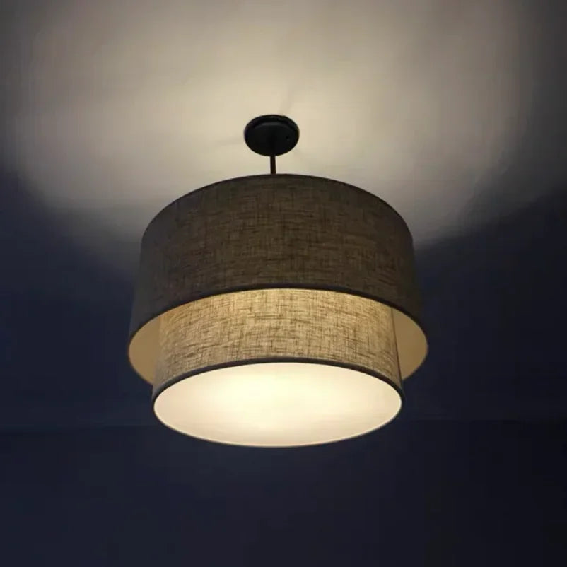 LinenForm Taklampa – Minimalistisk Tygpendel i Modern Design Hemnix
