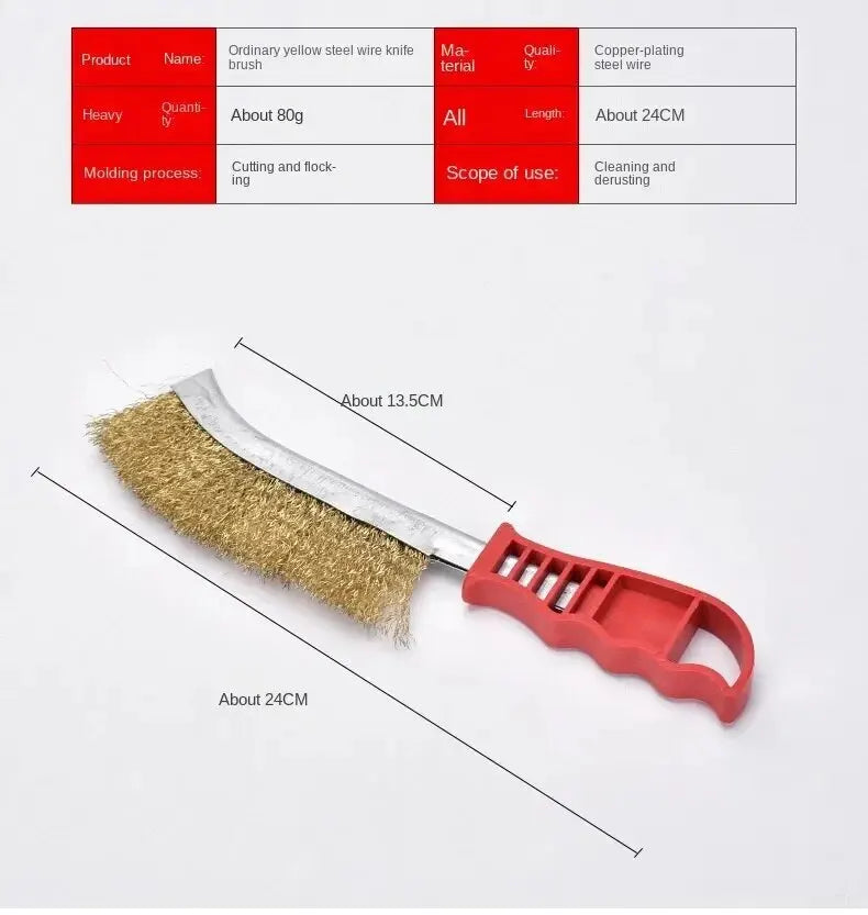 Carvallo Grillborste i stål | Rostfri & Hållbar | För BBQ, Kök & Utomhus | Med upphängningsöga | 22x3 cm Carvallo