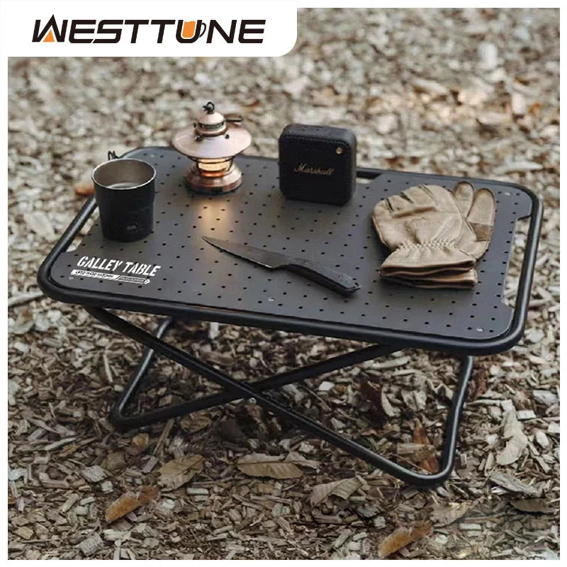 Carvallo Campingtisch GEARVION TacticalPro | Lätt & Bärbar | Aluminiumslegering | 60kg Tragkraft | Utomhus, Camping, BBQ Carvallo