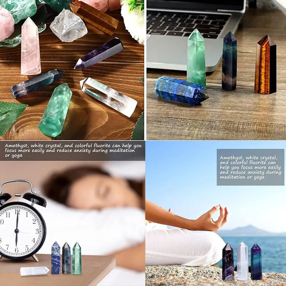 Carvallo-Obelisk Elaria | Natursten Heilsten | För Meditation & Reiki | 4–8 cm Carvallo