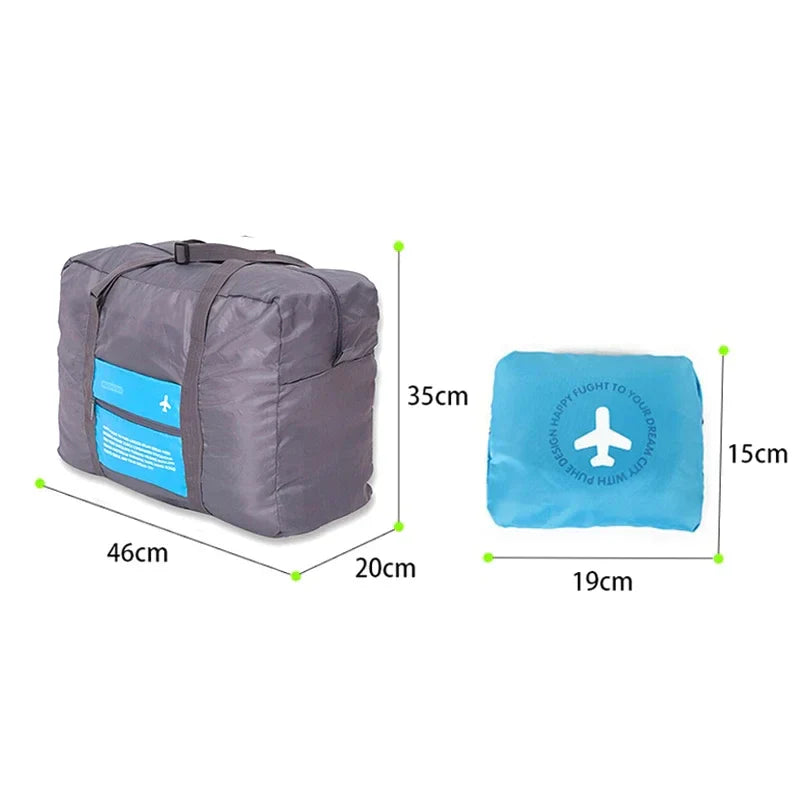 Carvallo Travel Bag Fällbar resväska i Oxford-material | Vattentät & luktresistent | 42 × 38 × 20 cm | För damer & herrar Carvallo